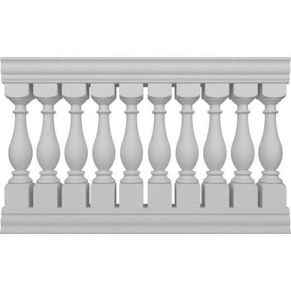 Ekena Millwork Fiberthane Legacy Balustrade Railing Kit, Style D (6 1/4" On-Center Spacing to Pass 4" Sphere Code) BALK40X060LGD